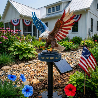 2026 Solar Eagle Garden Light – A Glowing Tribute to American Freedom