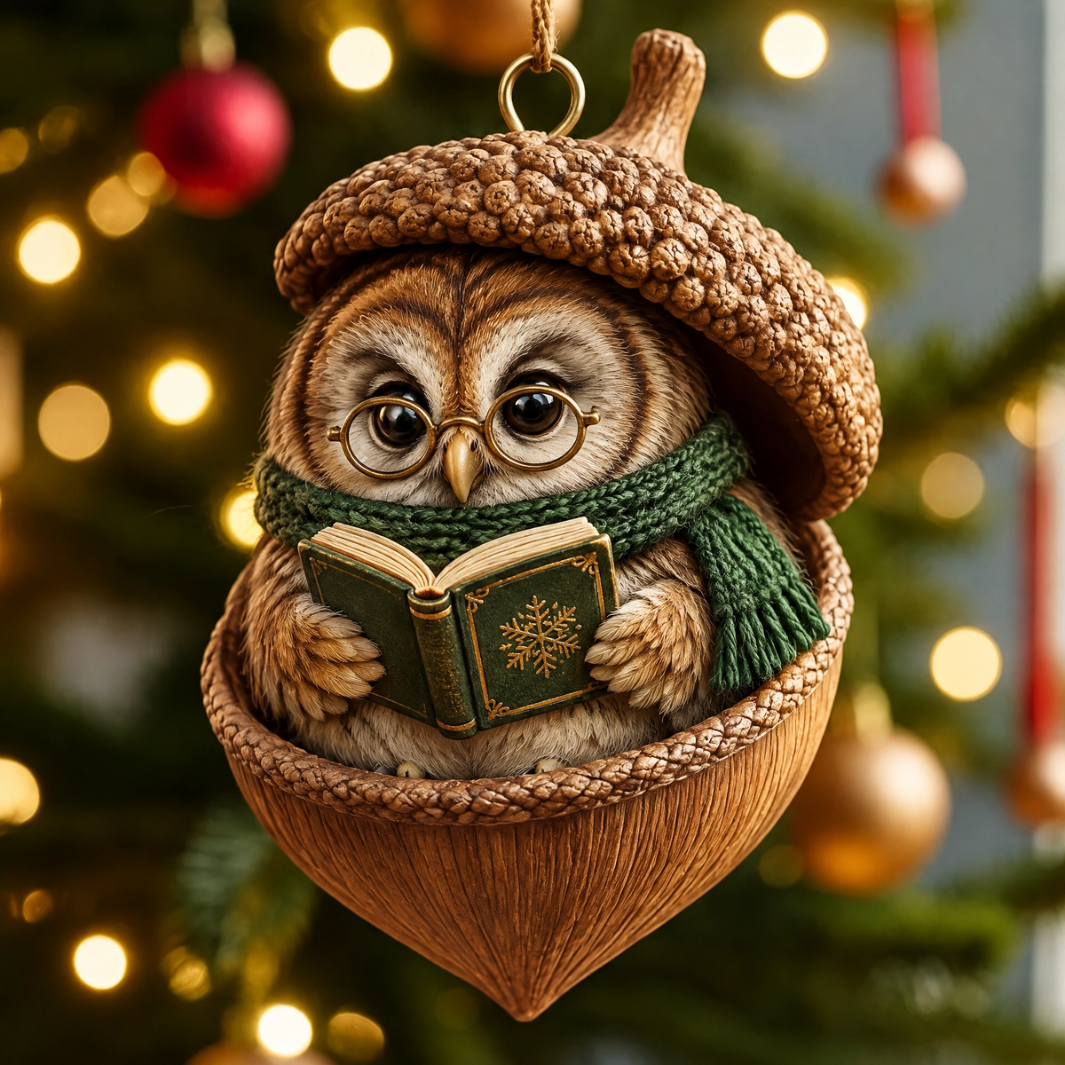 Woodland Nut Hideaway Ornament