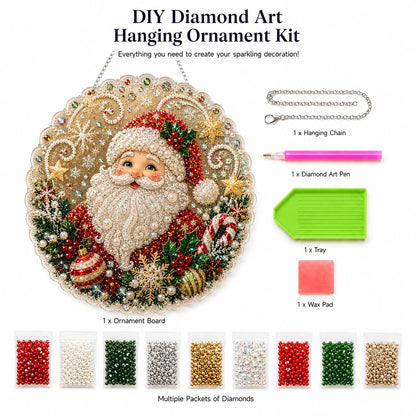 🎄Christmas in July DIY Diamond Art Hanging Ornament – Handmade Sparkling Christmas Keepsake