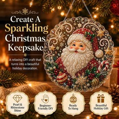🎄Christmas in July DIY Diamond Art Hanging Ornament – Handmade Sparkling Christmas Keepsake