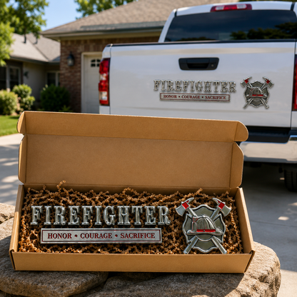 49% OFF🔥 Patriotic Service Car Emblem - 3D Metal Badge Decal For Veterans, First Responders,Truck Driver & Retired Heroes