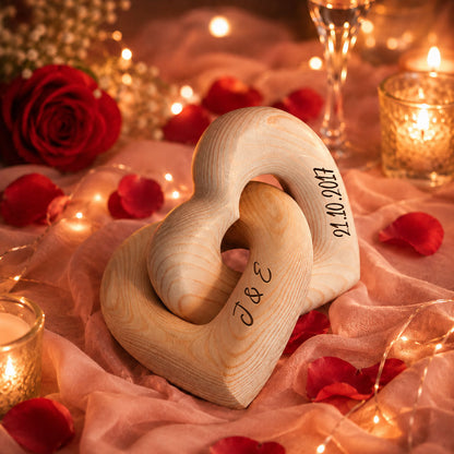 Love You More Every Day - Personalized Custom Engraved Infinity Heart Sculpture