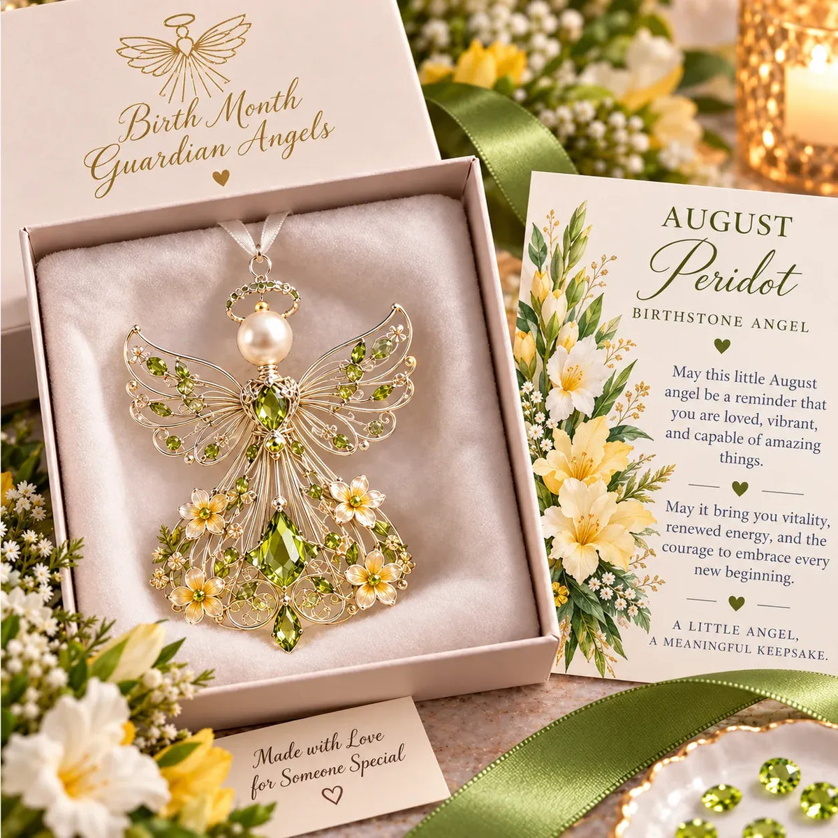 👼 Birth Month Guardian Angel | 12 Birthstone-Inspired Keepsakes for Meaningful Gifts ✨