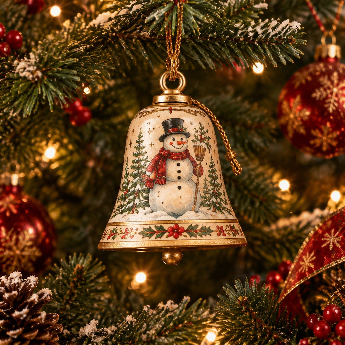 🔔Vintage Bell Ornament Collection – Festive Holiday Tree Keepsakes