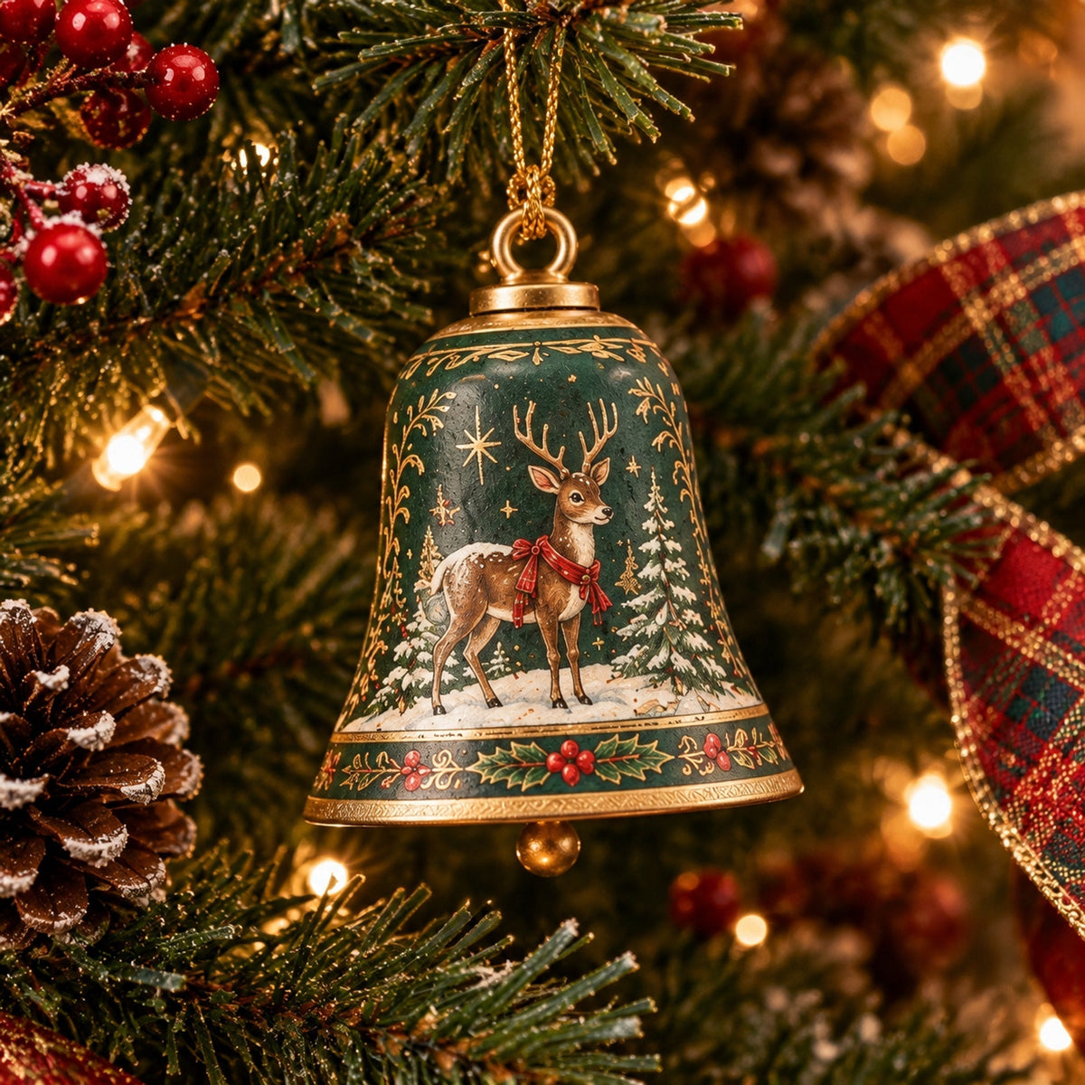 🔔Vintage Bell Ornament Collection – Festive Holiday Tree Keepsakes