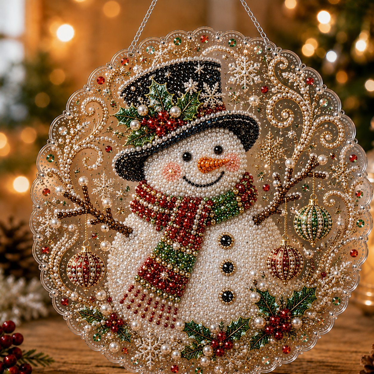 🎄Christmas in July DIY Diamond Art Hanging Ornament – Handmade Sparkling Christmas Keepsake