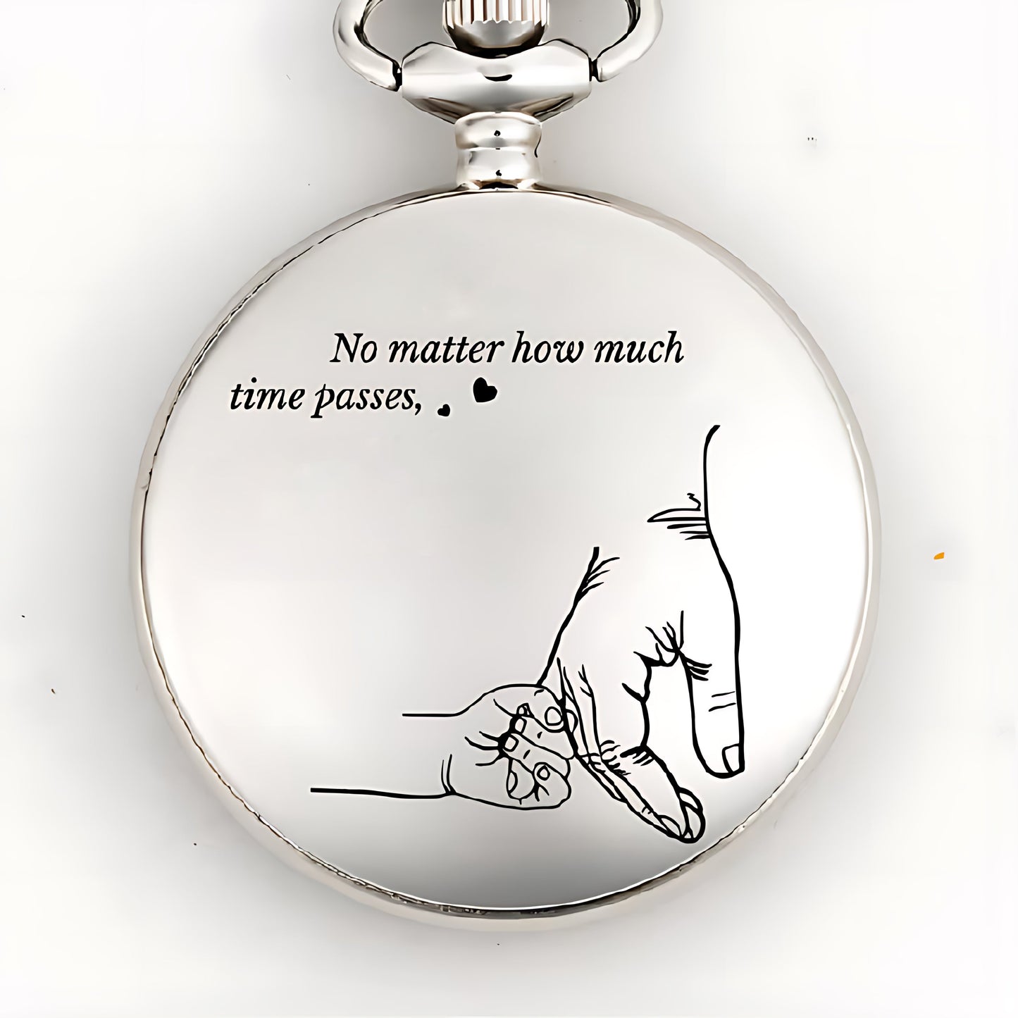 Father's Day Gifts, How Much Time Passes, I Will Always Be Your Little Girl - Personalized Pocket Watch - Gift For Dad