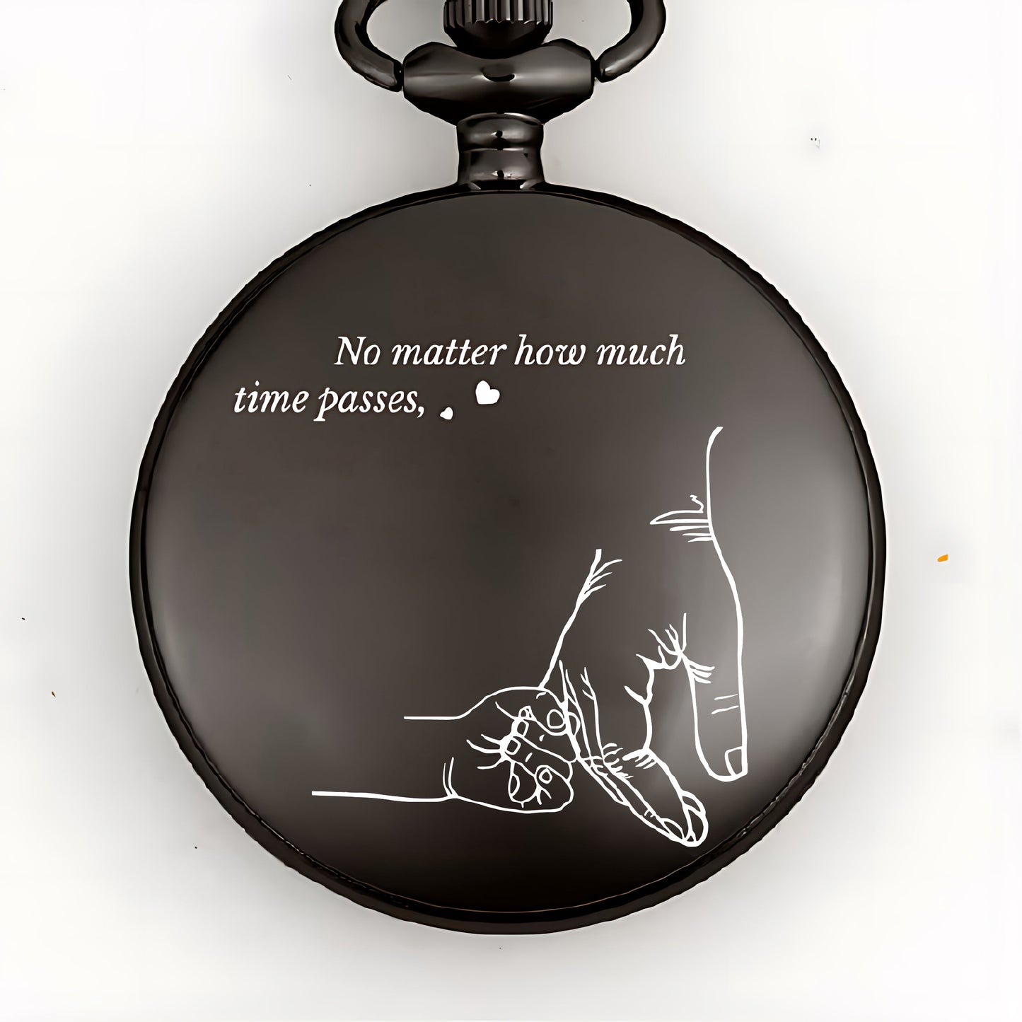 Father's Day Gifts, How Much Time Passes, I Will Always Be Your Little Girl - Personalized Pocket Watch - Gift For Dad
