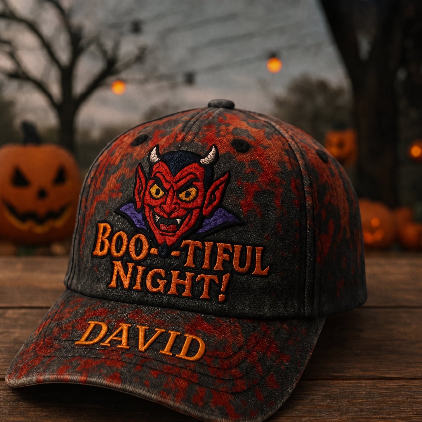Trick Or Treat - Personalized Vintage Halloween Classic Cap