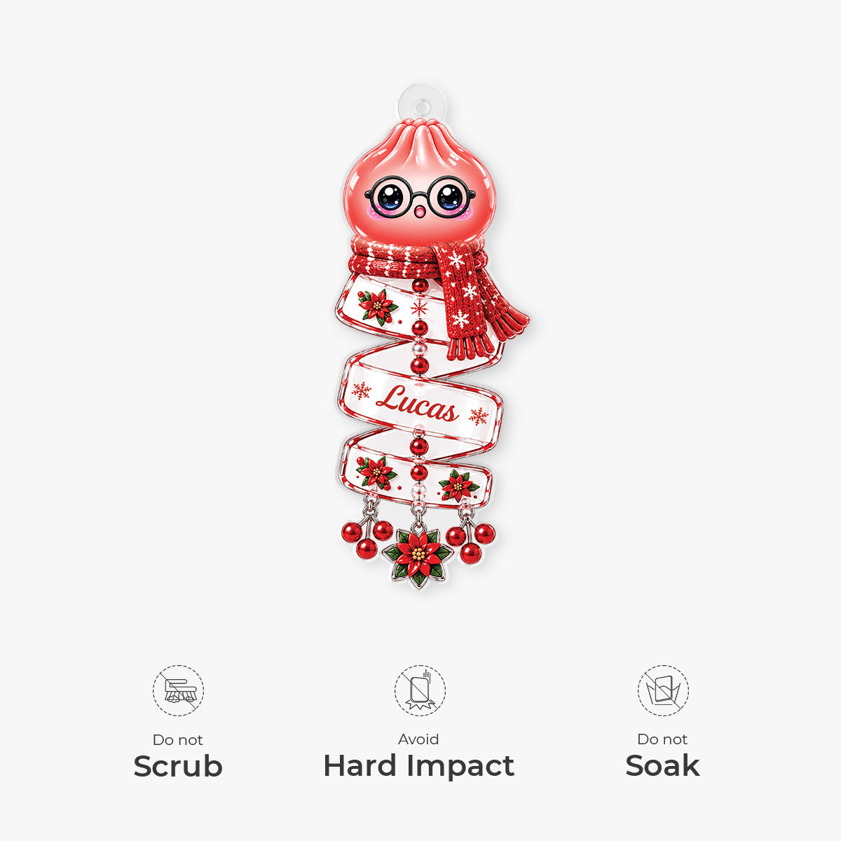 Dumpling Acrylic Ornament - Personalized Christmas Ornaments