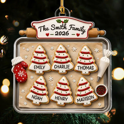 Joy Feels Like Family - Personalized 1-Layer Acrylic Ornament