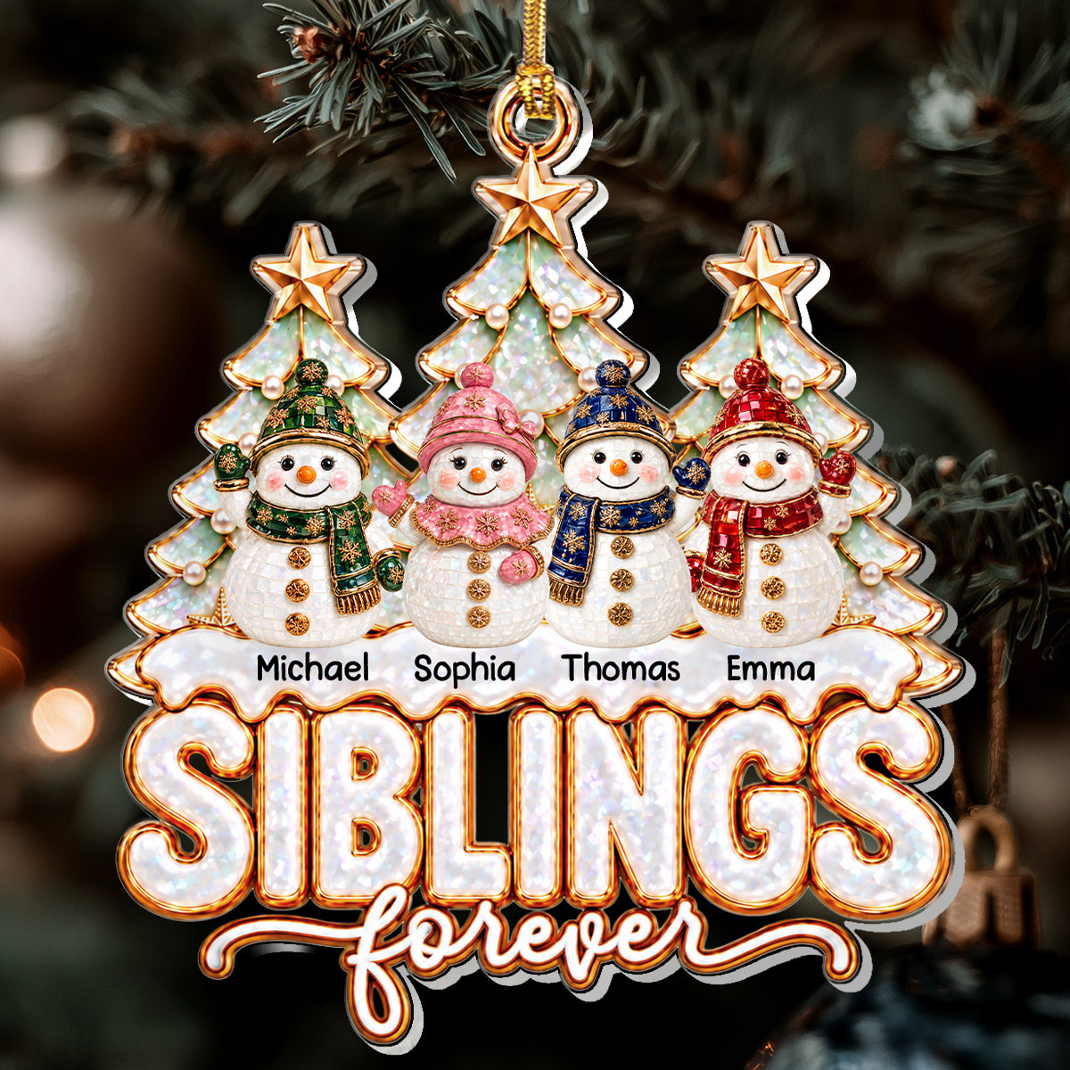 Joyful Season With You - Personalized 1-Layer Acrylic Ornament