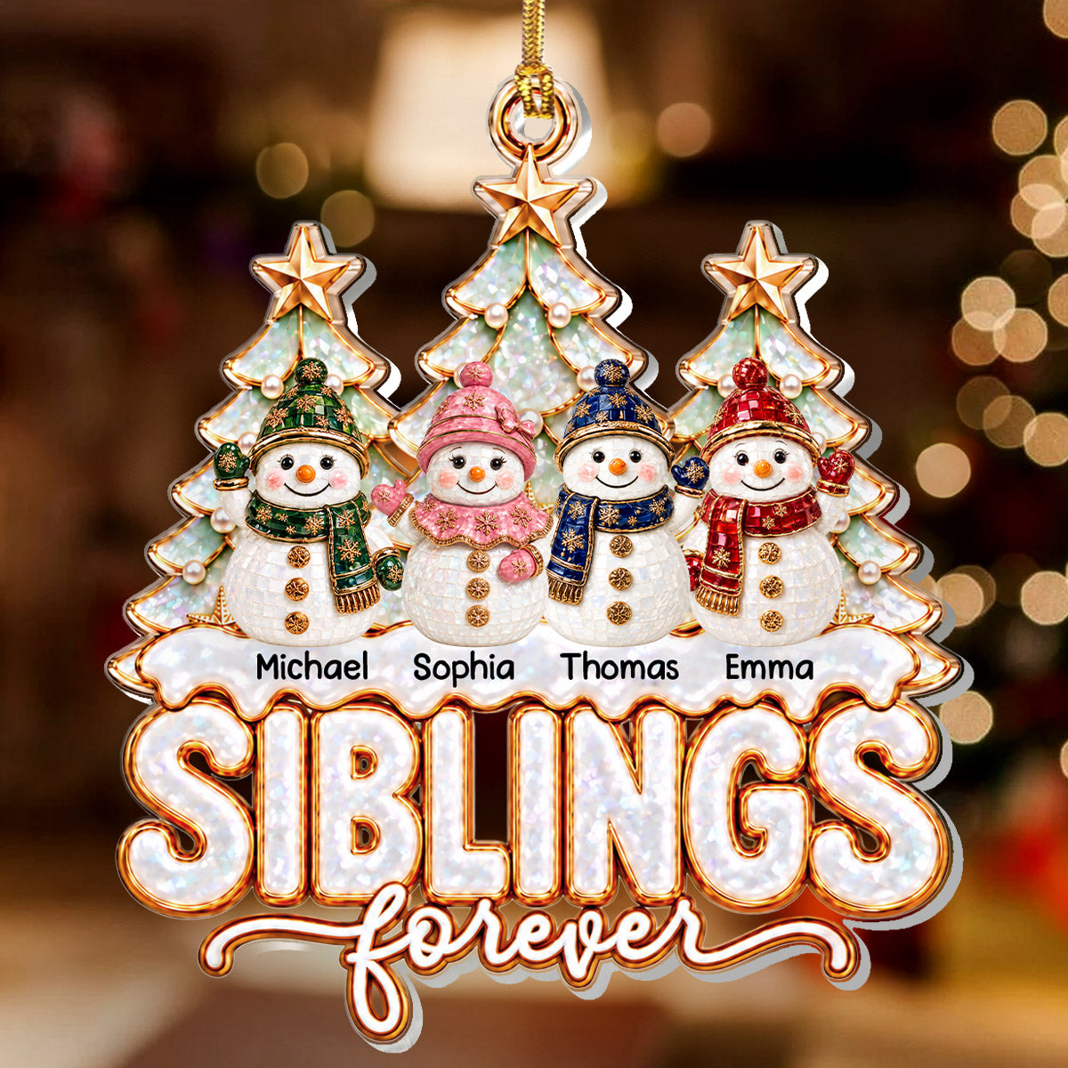 Joyful Season With You - Personalized 1-Layer Acrylic Ornament