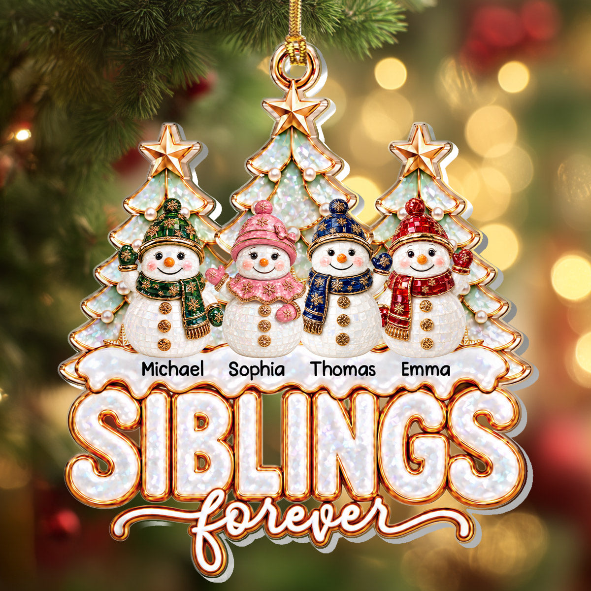 Joyful Season With You - Personalized 1-Layer Acrylic Ornament